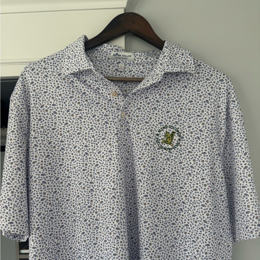 Peter Millar 2023 122nd U.S. Open The Country Club Brookline golf shirt